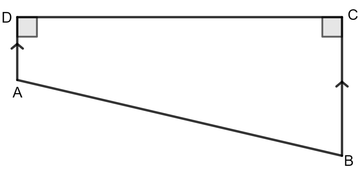 The following figure shows the cross-section ABCD of a swimming pool which is a trapezium in shape. Area of a Trapezium and a Polygon, Concise Mathematics Solutions ICSE Class 8.