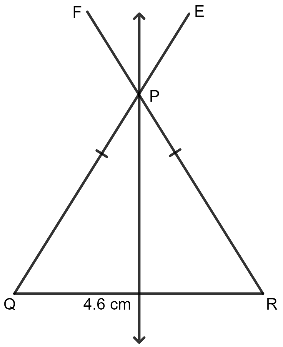 Construct a triangle PQR in which: Symmetry, Concise Mathematics Solutions ICSE Class 8.