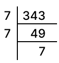 Find the cube-root of 343. Cubes and Cube Roots, Concise Mathematics Solutions ICSE Class 8.