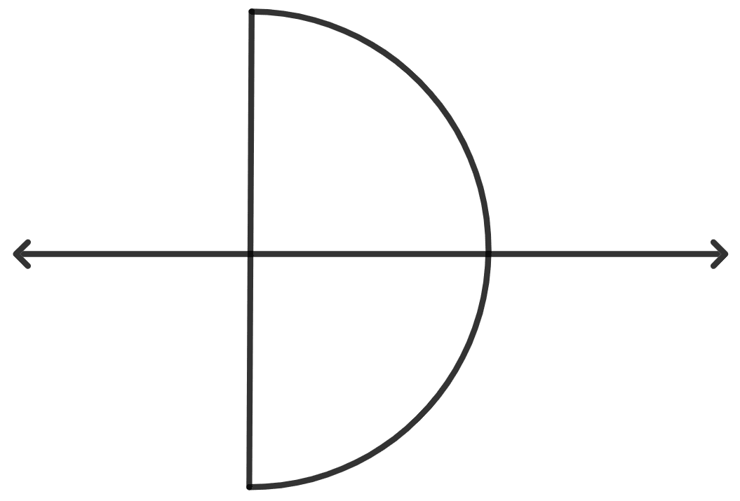 The letter D has only one line of symmetry. Symmetry, Concise Mathematics Solutions ICSE Class 8.