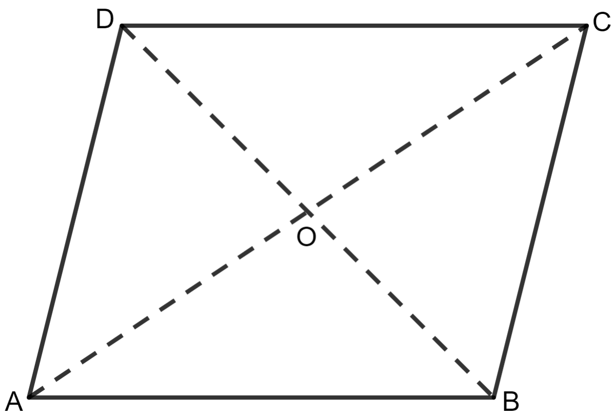 In the given figure, ABCD is a parallelogram. If OA = 6 cm and AC - BD = 2 cm; find the length of BD. Special Types of Quadrilaterals, Concise Mathematics Solutions ICSE Class 8.