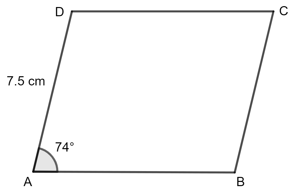 In rhombus ABCD : Special Types of Quadrilaterals, Concise Mathematics Solutions ICSE Class 8.