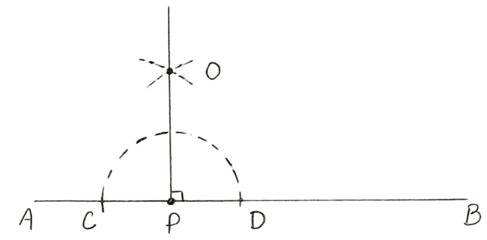 In each of the following, draw a perpendicular through point P to the line segment AB : Constructions, Concise Mathematics Solutions ICSE Class 8.