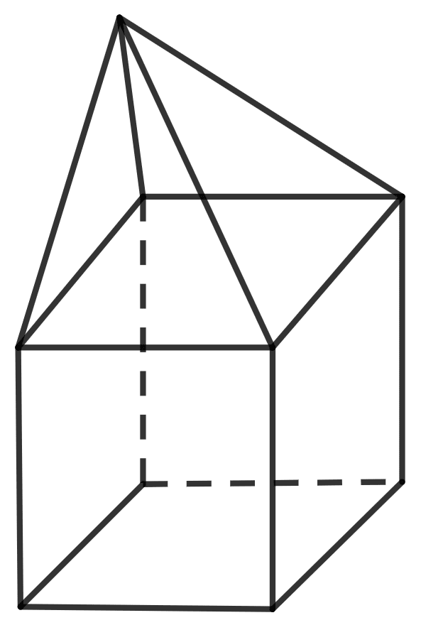 Verify Euler's formula for the following three dimensional figures : Representing 3-D in 2-D, Concise Mathematics Solutions ICSE Class 8.