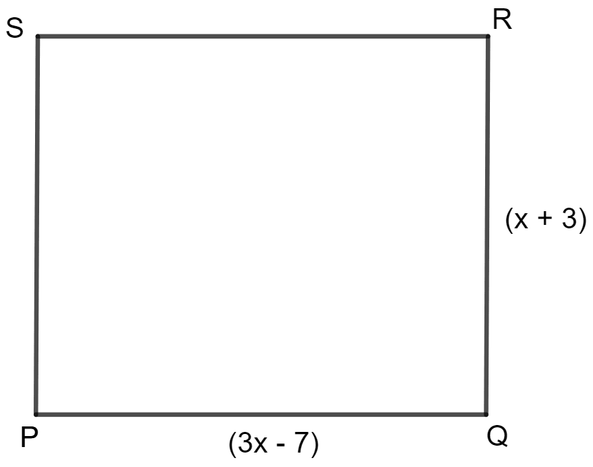 In square PQRS : Special Types of Quadrilaterals, Concise Mathematics Solutions ICSE Class 8.