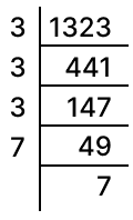 Find the least number by which 1323 must be multiplied so that the product is a perfect cube. Cubes and Cube Roots, Concise Mathematics Solutions ICSE Class 8.