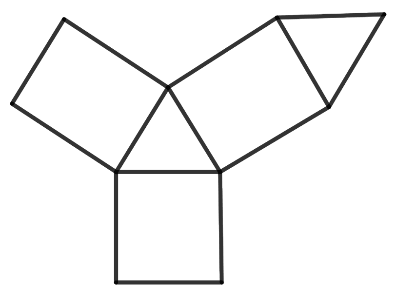 Name the polyhedron that can be made by folding each of the following nets : Representing 3-D in 2-D, Concise Mathematics Solutions ICSE Class 8.