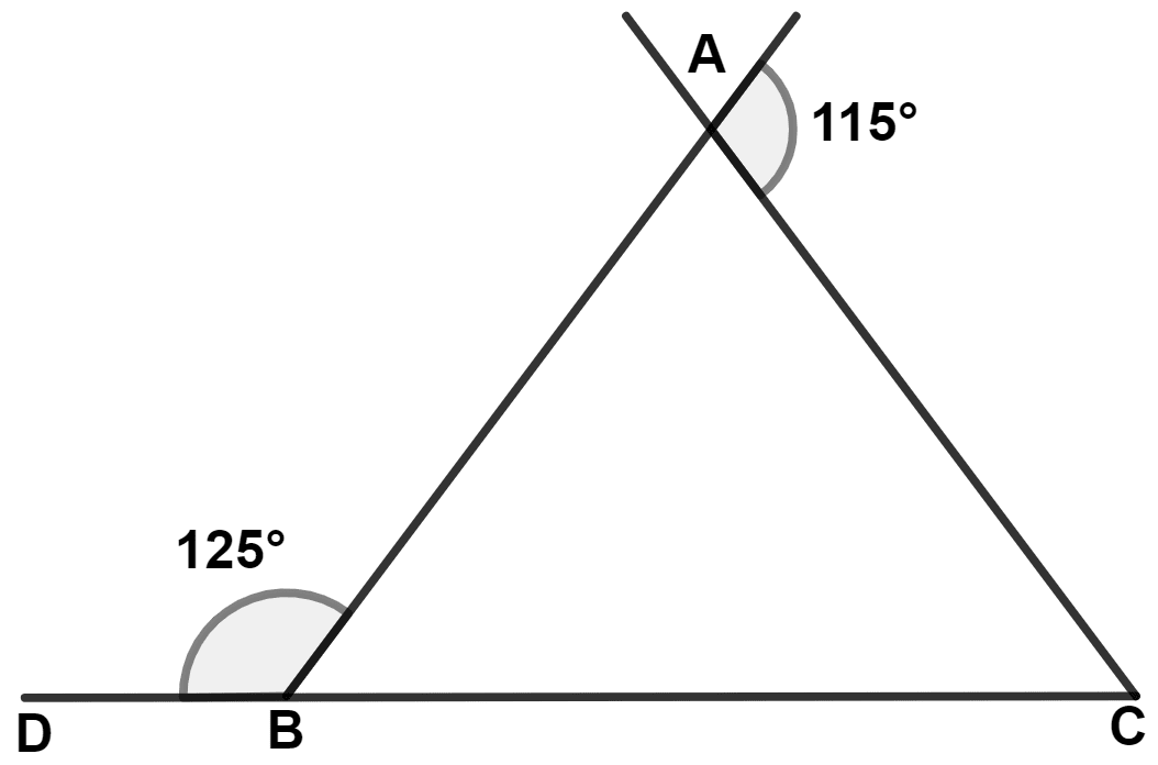In the adjoining figure, we find : Inequalities, Concise Mathematics Solutions ICSE Class 9.