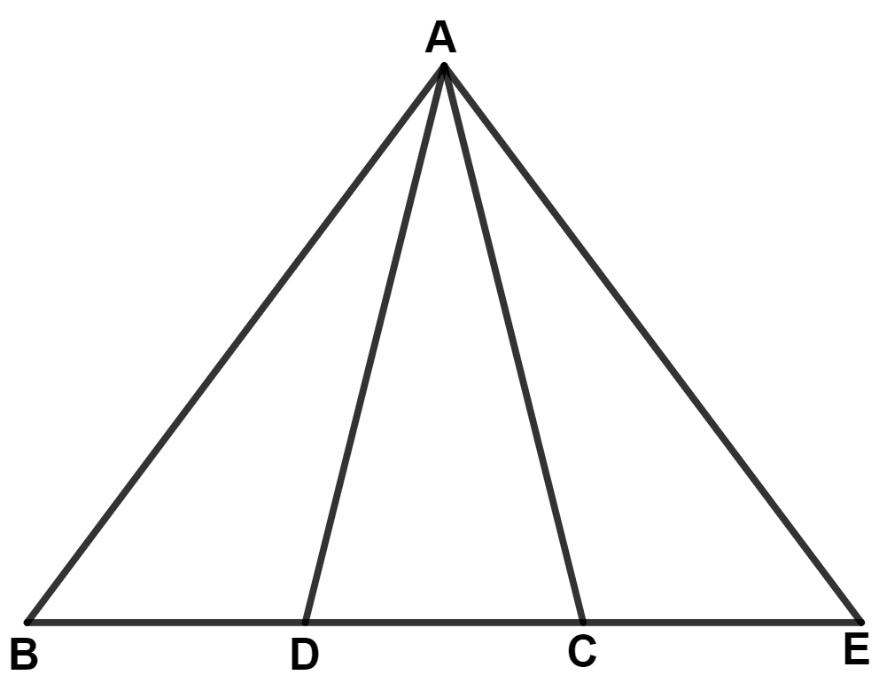 In the following figure, ∠BAD = ∠EAC, BD = EC and ∠B = ∠E, then : Triangles, Concise Mathematics Solutions ICSE Class 9.