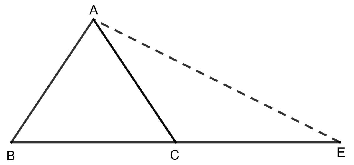 Triangles ABC is equilateral and BC = CE, then angle AEC is: Isosceles Triangles, Concise Mathematics Solutions ICSE Class 9.