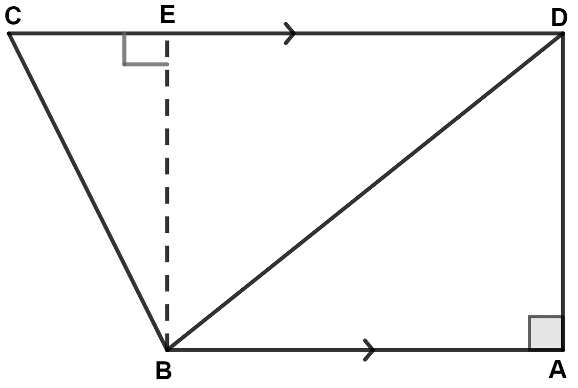 In the given figure, AB // CD, AB = 7 cm, BD = 25 cm and CD = 17 cm; find the length of side BC. Pythagoras Theorem, Concise Mathematics Solutions ICSE Class 9.