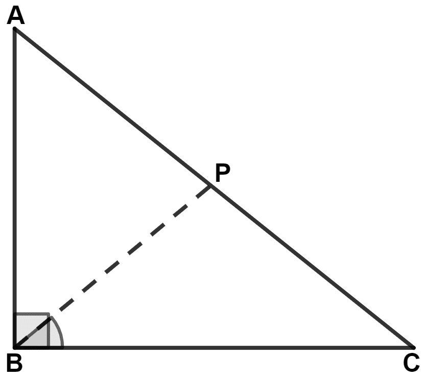 In triangle ABC; angle ABC = 90° and P is a point on AC such that ∠PBC = ∠PCB. Show that : PA = PB. Isosceles Triangles, Concise Mathematics Solutions ICSE Class 9.