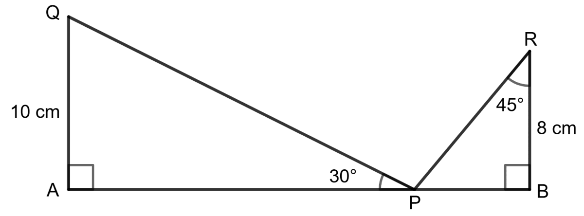 Use the information given to find the length of AB. Solution of Right Triangles, Concise Mathematics Solutions ICSE Class 9.