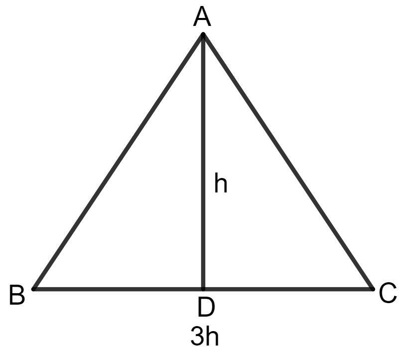The base of a triangular field is three times its height. If the cost of cultivating the field at ₹ 36.72 per 100 m2 is ₹ 49,572; find its base and height. Area and Perimeter of Plane Figures, Concise Mathematics Solutions ICSE Class 9.