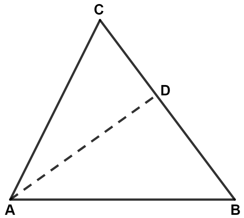 In triangle ABC, AB > AC and D is a point in side BC. Show that : Inequalities, Concise Mathematics Solutions ICSE Class 9.