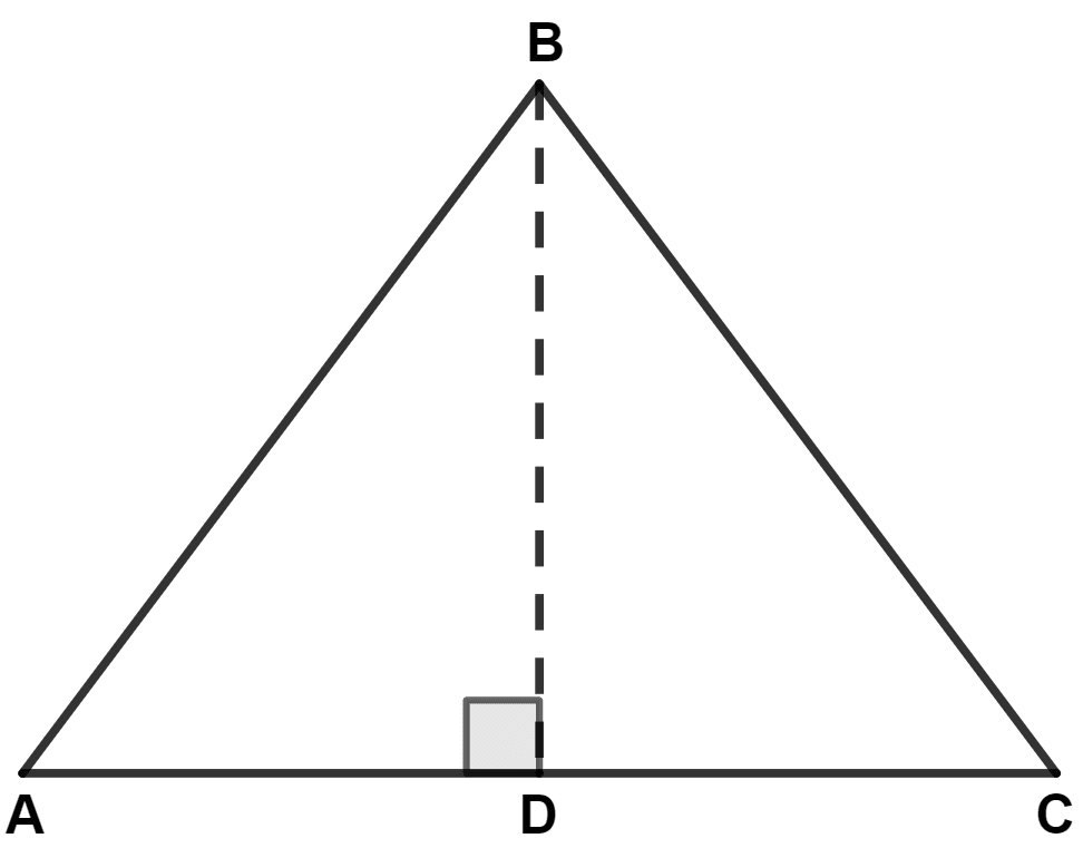 In triangle ABC, AB = AC and BD is perpendicular to AC. Prove that : Pythagoras Theorem, Concise Mathematics Solutions ICSE Class 9.