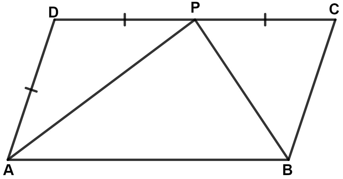 In the following figure, ABCD is a parallelogram. Prove that : Rectilinear Figures, Concise Mathematics Solutions ICSE Class 9.