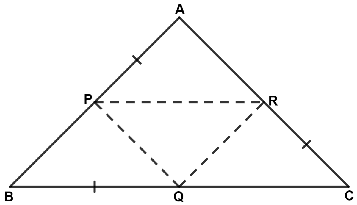 In an equilateral triangle ABC; points P, Q and R are taken on the sides AB, BC and CA respectively such that AP = BQ = CR. Prove that triangle PQR is equilateral. Isosceles Triangles, Concise Mathematics Solutions ICSE Class 9.