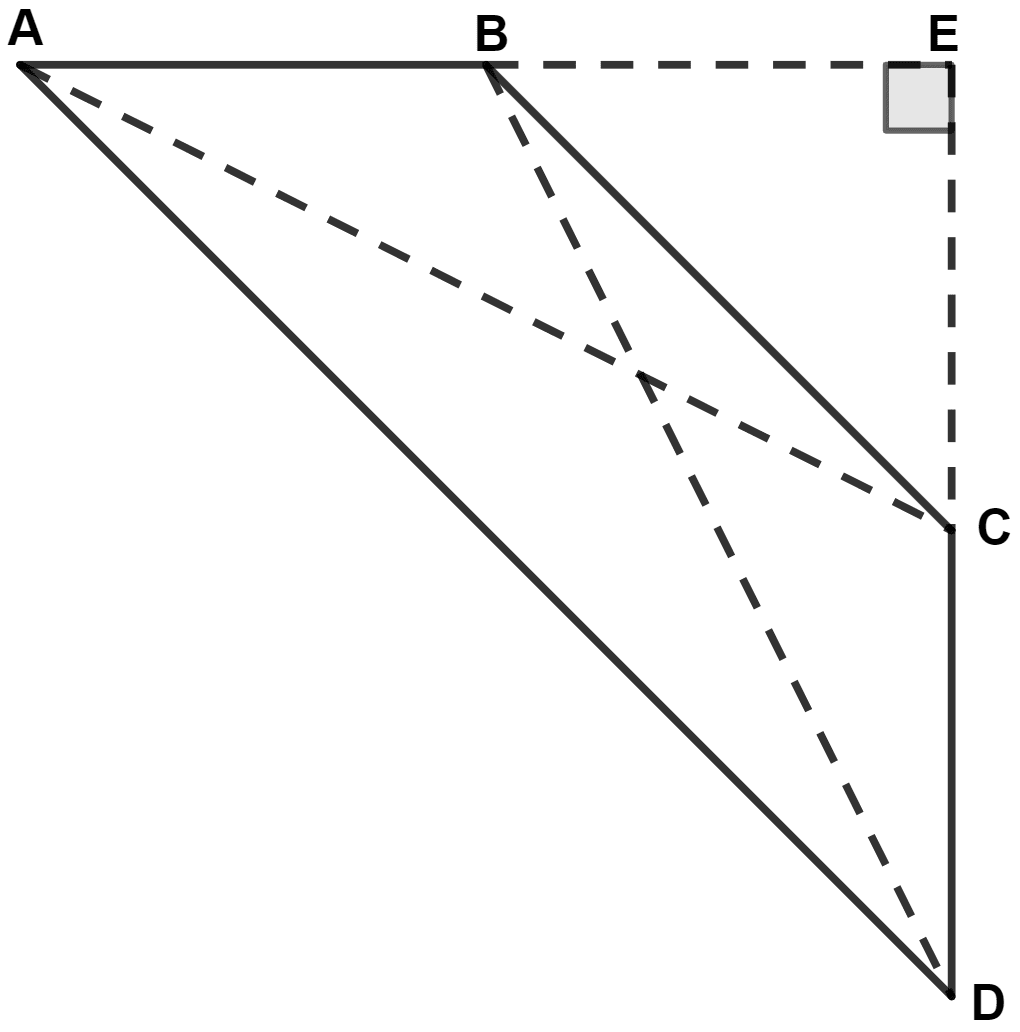 In a quadrilateral ABCD, ∠A + ∠D = 90°, prove that : AC2 + BD2 = AD2 + BC2. Pythagoras Theorem, Concise Mathematics Solutions ICSE Class 9.