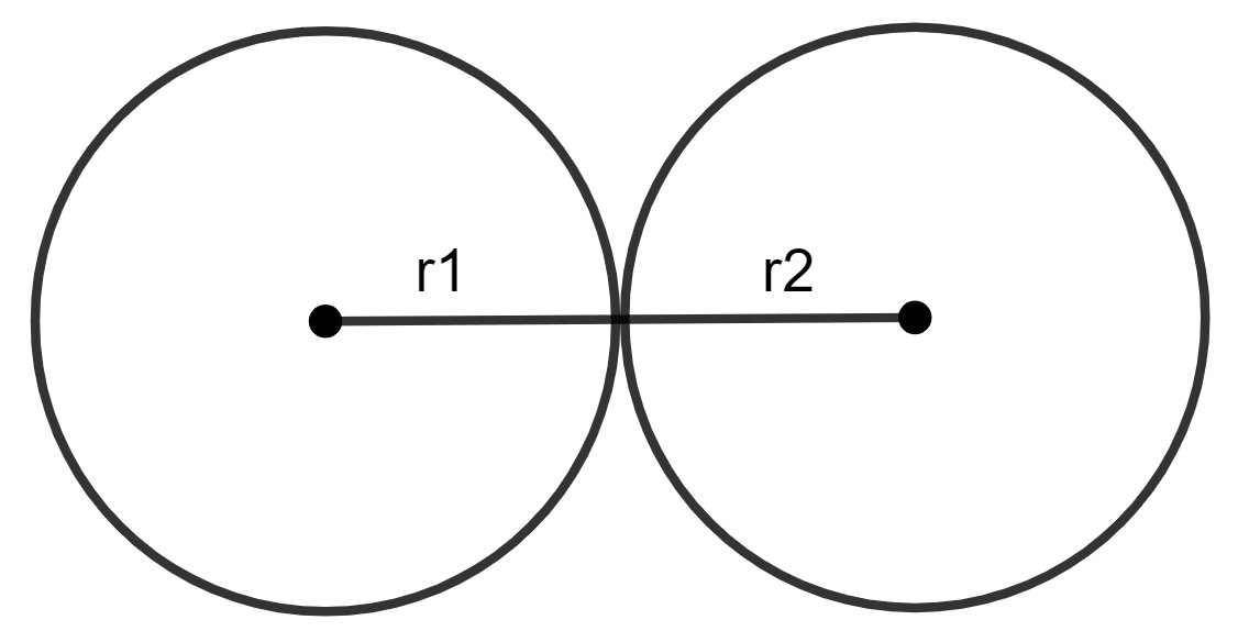 Two circles touch each other externally. The sum of their areas is 58π cm<sup>2</sup> and the distance between their centres is 10 cm. Find the radii of the two circles. Area and Perimeter of Plane Figures, Concise Mathematics Solutions ICSE Class 9.