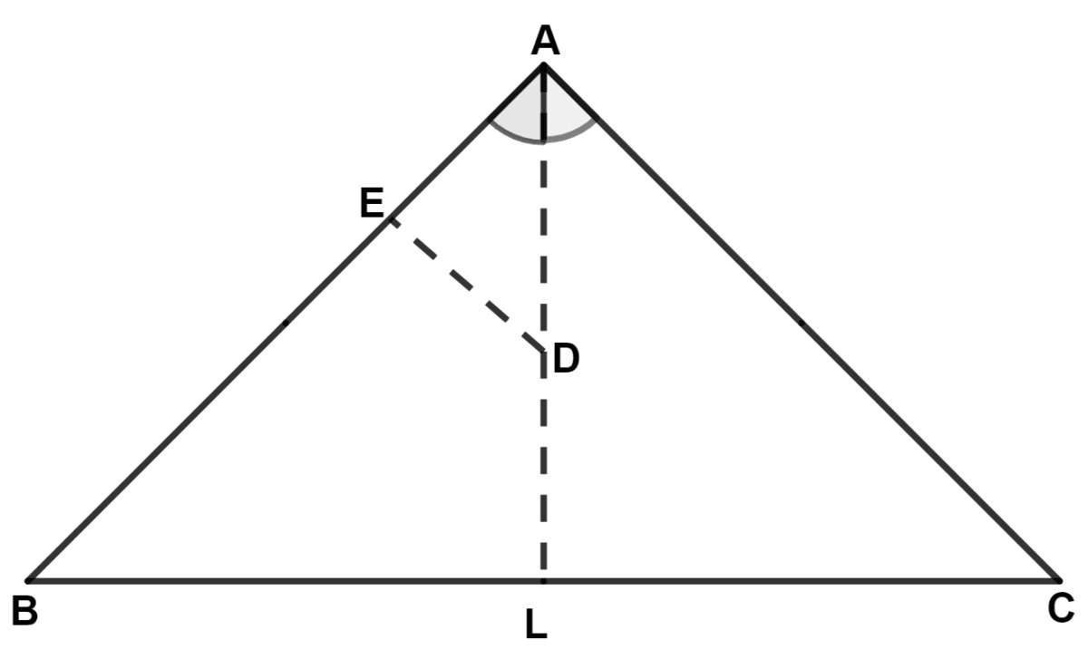 Through any point in the bisector of an angle a straight line is drawn parallel to either arm of the angle. Prove that the triangle so formed is isosceles. Isosceles Triangles, Concise Mathematics Solutions ICSE Class 9.