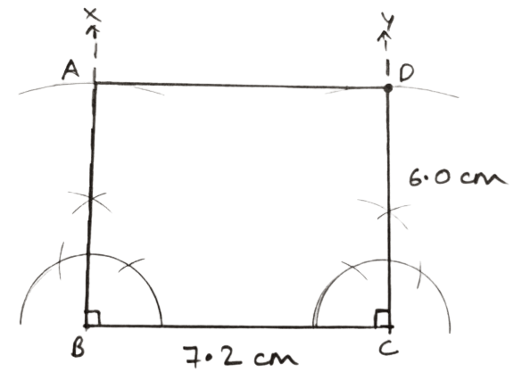 Its sides are 6.0 cm and 7.2 cm. Construction of Polygons, Concise Mathematics Solutions ICSE Class 9.