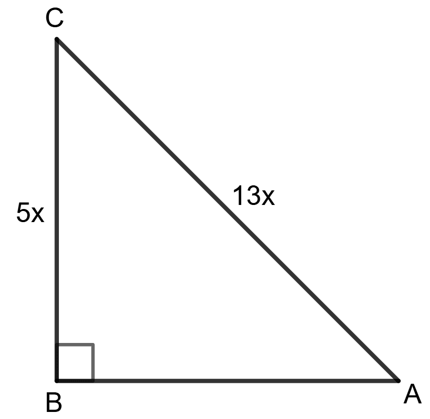 If sin A = 5/13 the value of tan A is : Trigonometrical Ratios, Concise Mathematics Solutions ICSE Class 9.