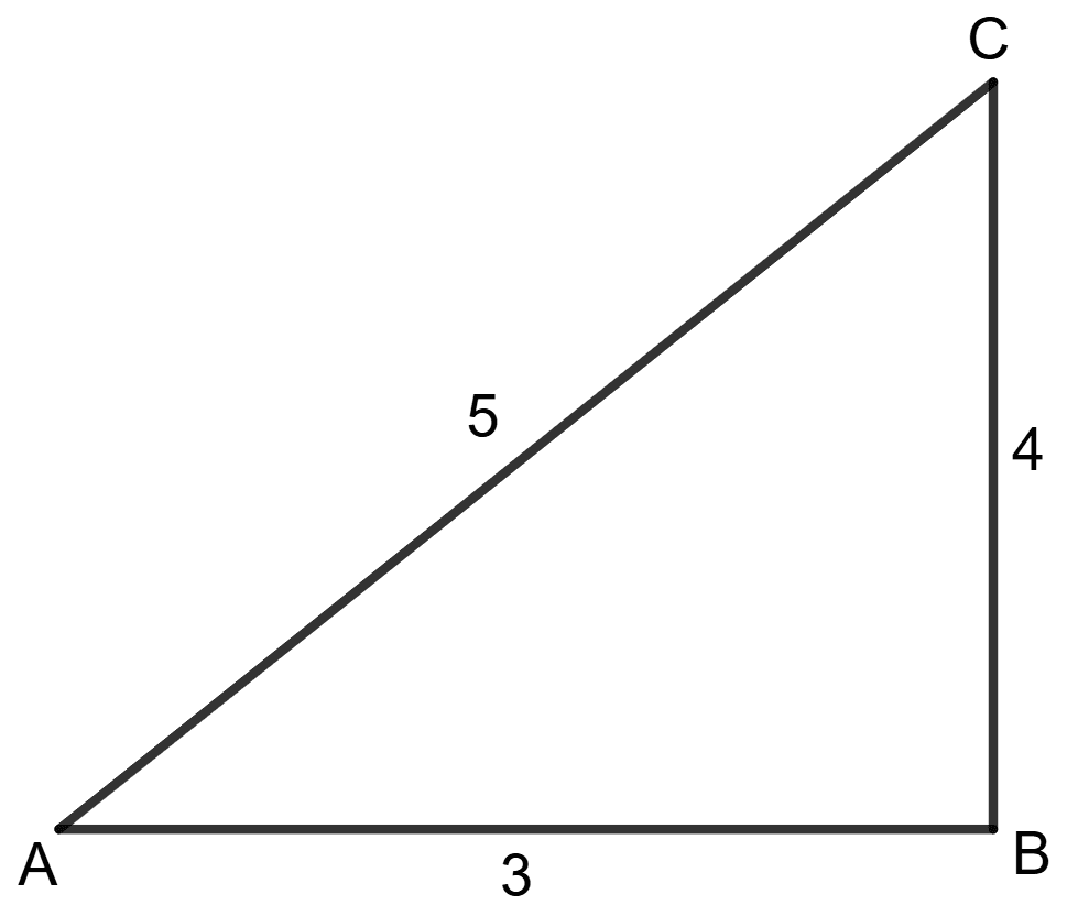 From the following figure, find the values of : Trigonometrical Ratios, Concise Mathematics Solutions ICSE Class 9.