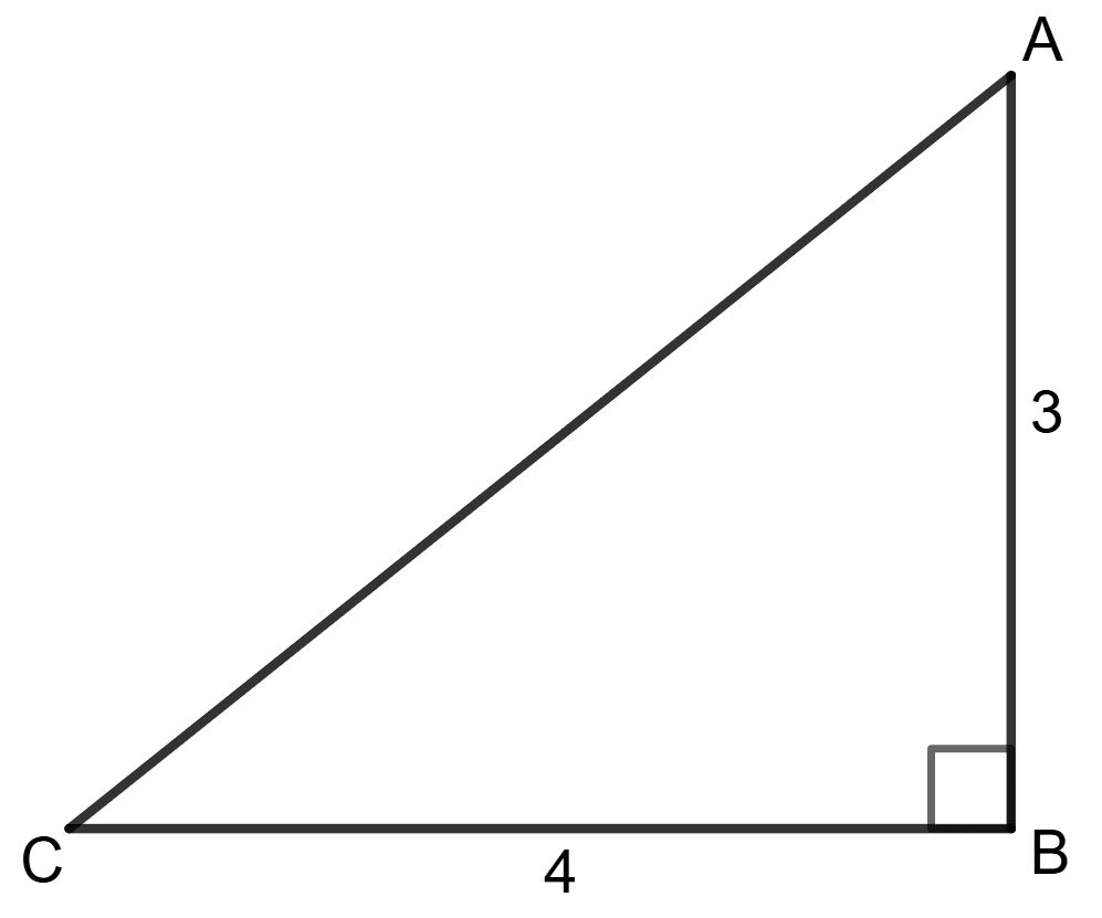 From the following figure, find the values of : Trigonometrical Ratios, Concise Mathematics Solutions ICSE Class 9.