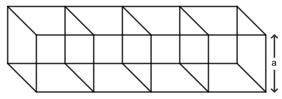 Four identical cubes are joined end to end to form a cuboid. If the total surface area of the resulting cuboid is 648 cm2; find the length of edge of each cube. Solids, Concise Mathematics Solutions ICSE Class 9.
