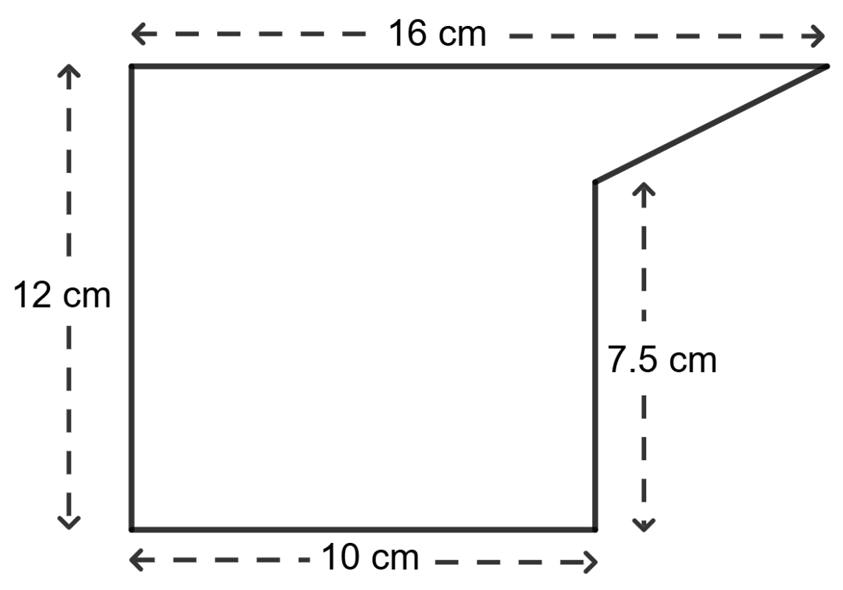 The cross-section of a piece of metal 4 m in length is shown below. Calculate : Solids, Concise Mathematics Solutions ICSE Class 9.