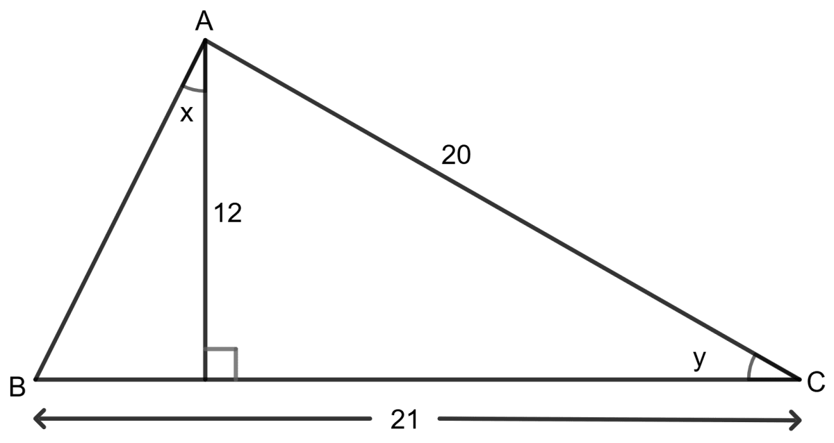 Use the information given in the following figure to evaluate : Trigonometrical Ratios, Concise Mathematics Solutions ICSE Class 9.