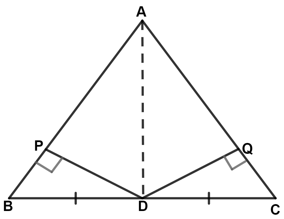 In the given figure, AB = AC. Prove that : Isosceles Triangles, Concise Mathematics Solutions ICSE Class 9.