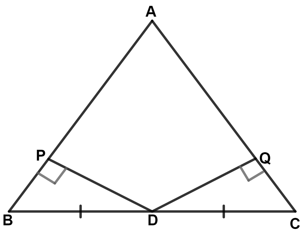 In the given figure, AB = AC. Prove that : Isosceles Triangles, Concise Mathematics Solutions ICSE Class 9.