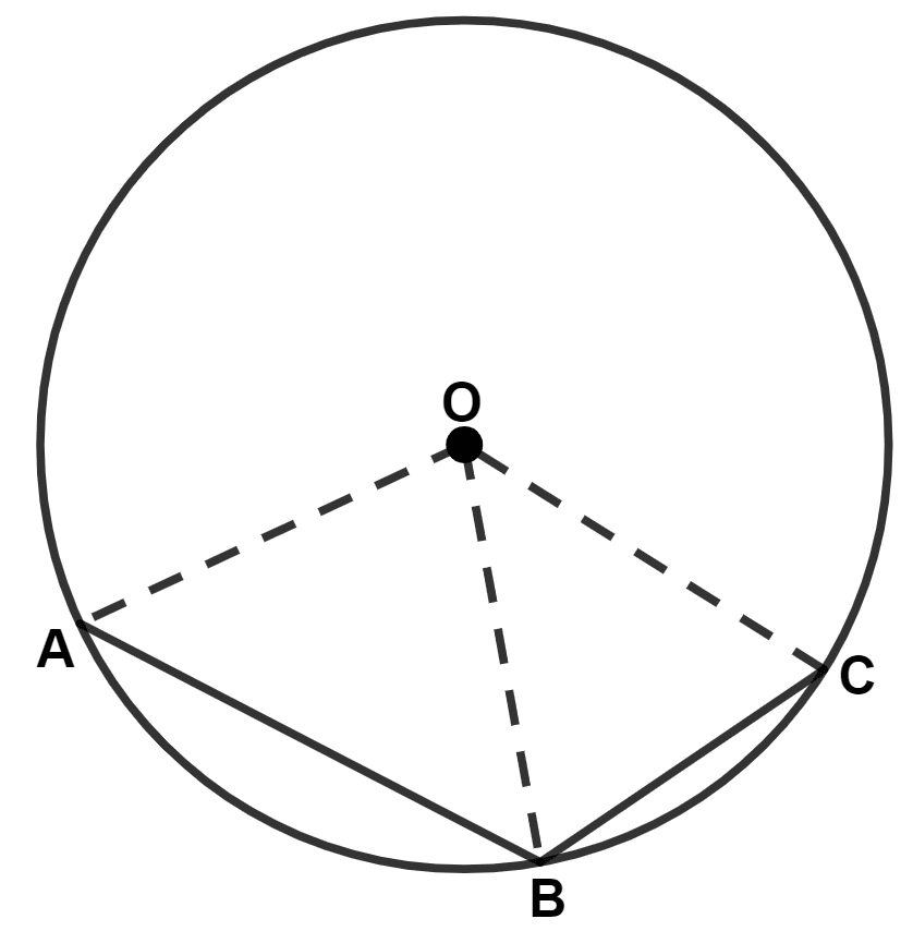 In the given figure, AB is a side of a regular pentagon and BC is a side of a regular hexagon. Circle, Concise Mathematics Solutions ICSE Class 9.