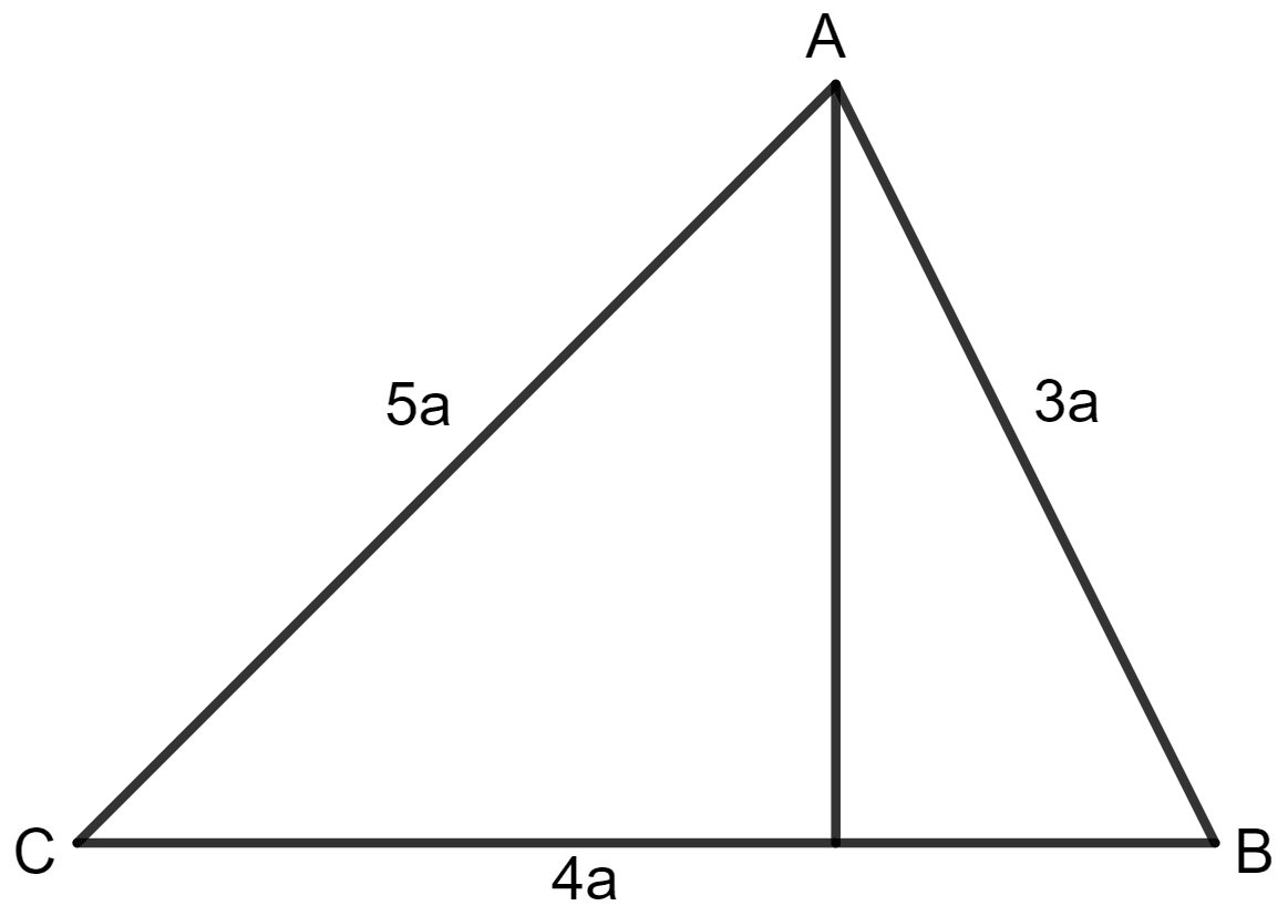 The lengths of the sides of a triangle are in the ratio 3 : 4 : 5. Find the area of the triangle if its perimeter is 144 cm. Area and Perimeter of Plane Figures, Concise Mathematics Solutions ICSE Class 9.