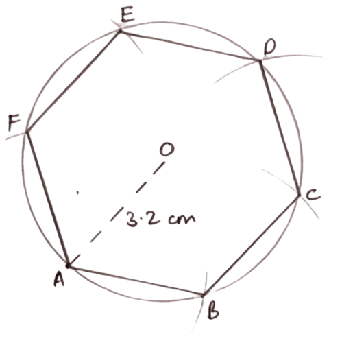 Construct a regular hexagon of side. Construction of Polygons, Concise Mathematics Solutions ICSE Class 9.