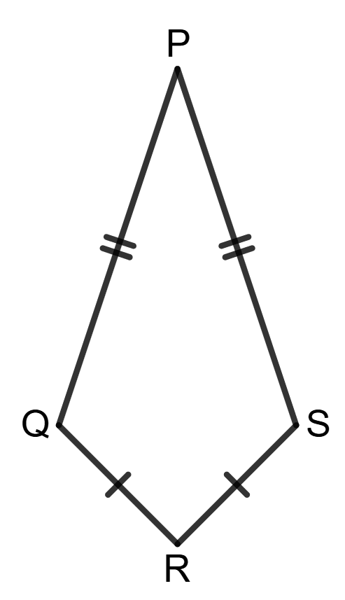 Using the information in the given figure, we get : ∠PQR = ∠PSR = 90°. Assertion Reasoning, Concise Mathematics Solutions ICSE Class 9.