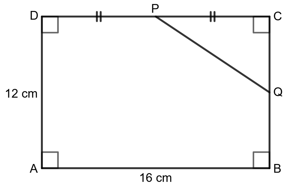 Using the information in the given figure, we have PQ = 10 cm. Assertion Reasoning, Concise Mathematics Solutions ICSE Class 9.
