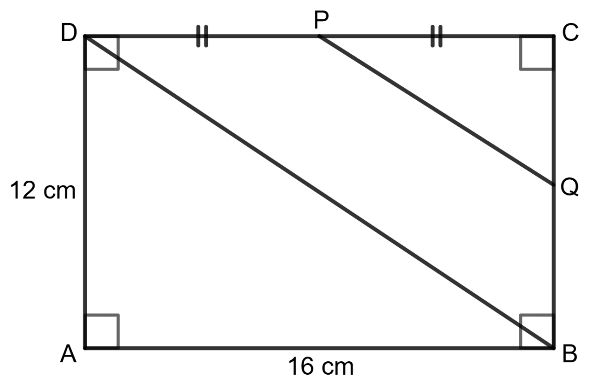 Using the information in the given figure, we have PQ = 10 cm. Assertion Reasoning, Concise Mathematics Solutions ICSE Class 9.