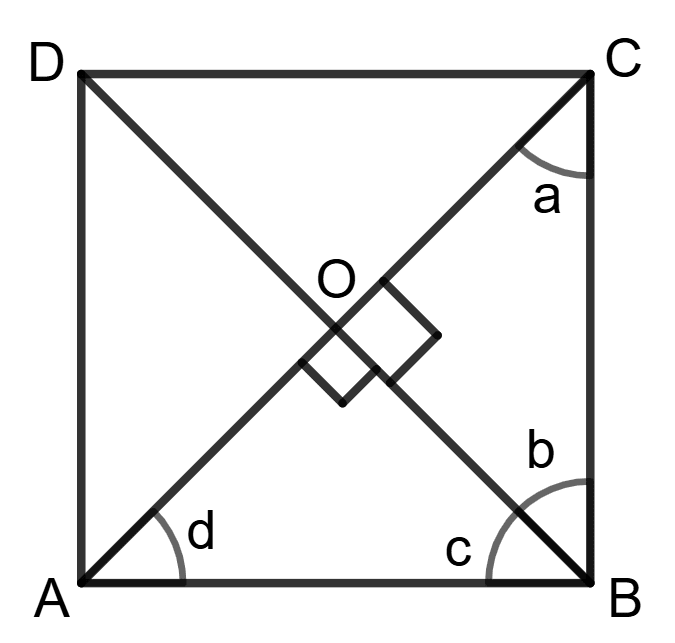 Rhombus becomes square if its diagonals are equal. Assertion Reasoning, Concise Mathematics Solutions ICSE Class 9.