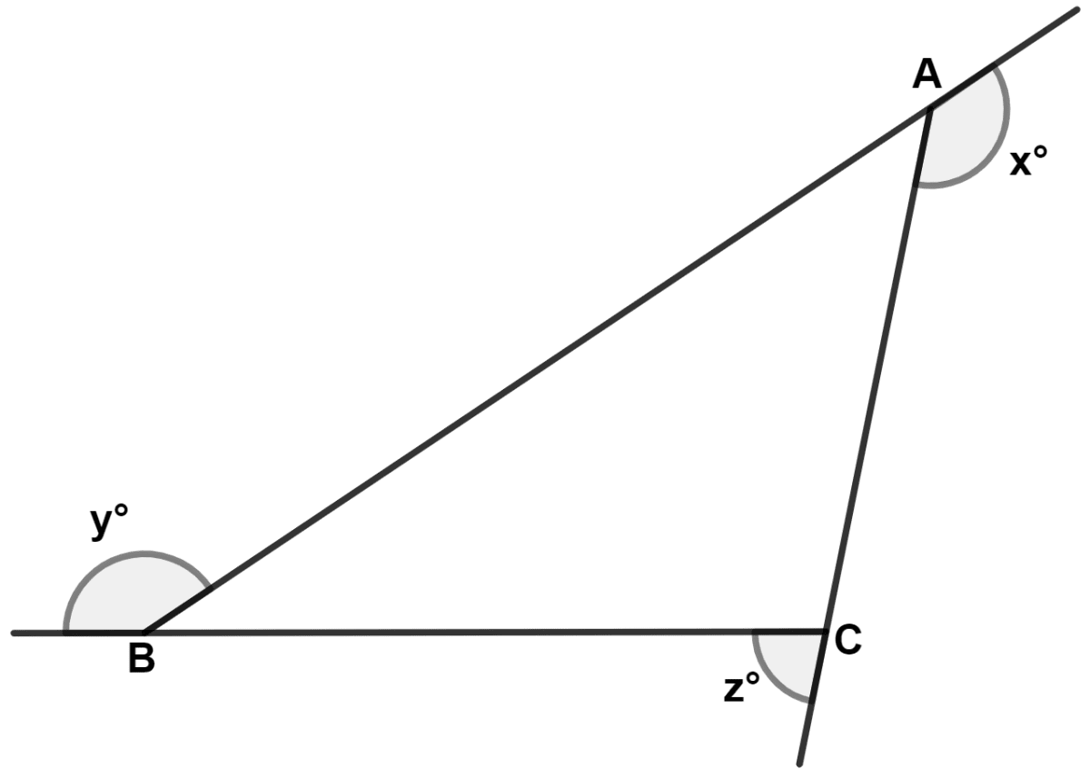 In the following figure; AB is the largest side and BC is the smallest side of triangle ABC. Inequalities, Concise Mathematics Solutions ICSE Class 9.