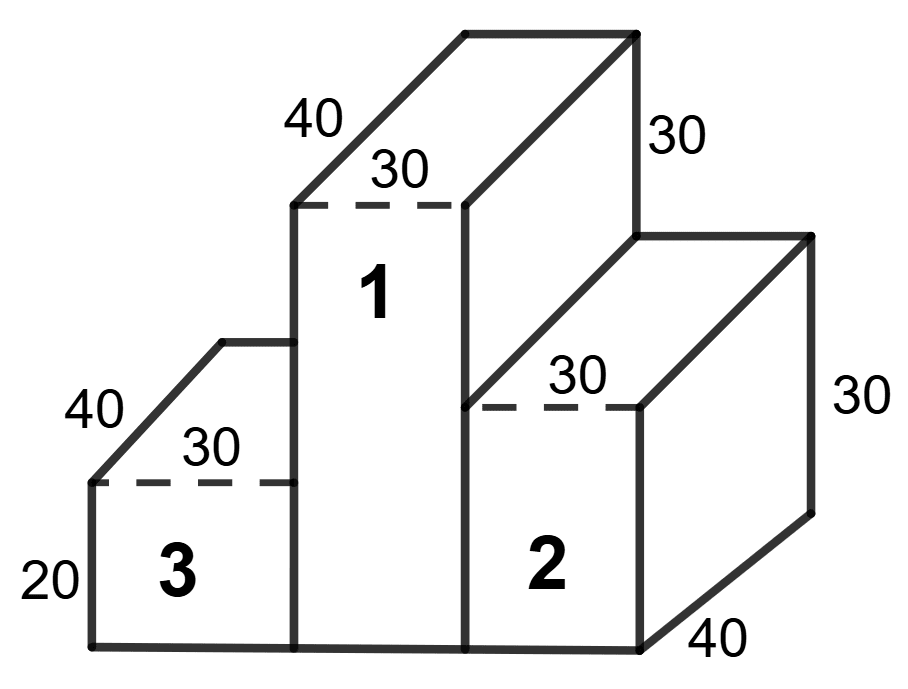 The following figure shows a closed victory-stand whose dimensions are given in cm. Solids, Concise Mathematics Solutions ICSE Class 9.