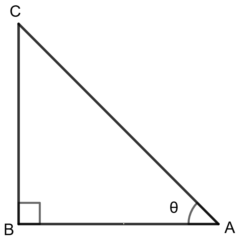 In right-angled triangle ABC; ∠B = 90°. Find the magnitude of angle A, if : Solution of Right Triangles, Concise Mathematics Solutions ICSE Class 9.