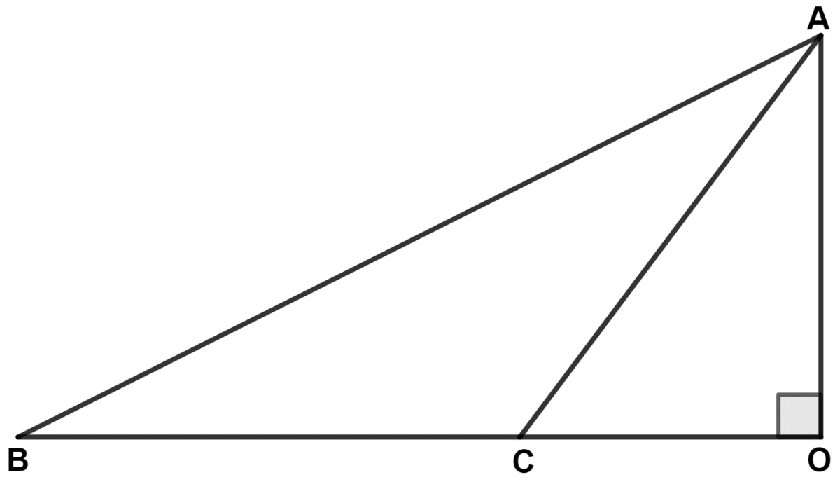 In triangle ABC, given below, AB = 8 cm, BC = 6 cm and AC = 3 cm. Calculate the length of OC. Pythagoras Theorem, Concise Mathematics Solutions ICSE Class 9.