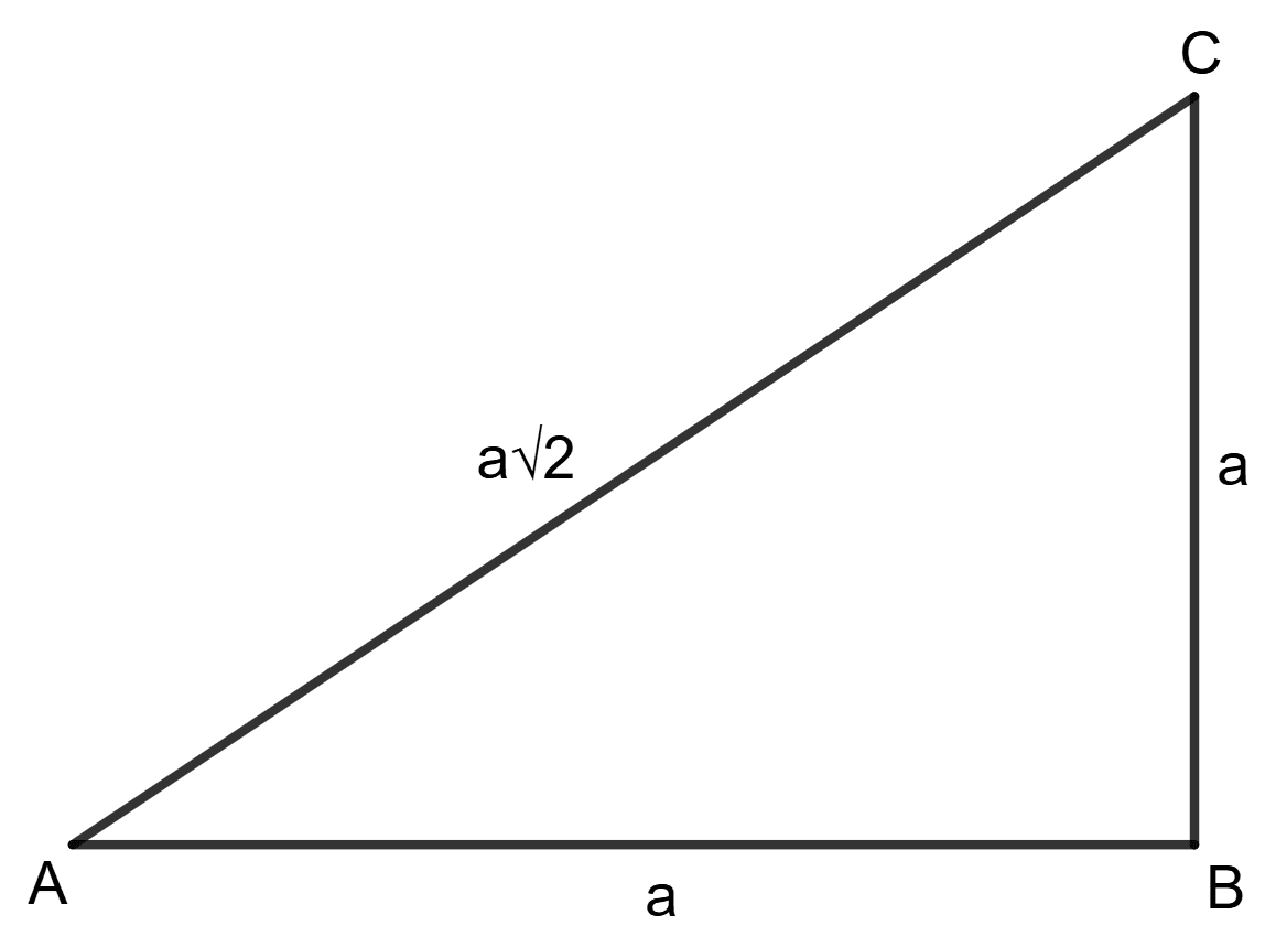 From the following figure, find the values of : Trigonometrical Ratios, Concise Mathematics Solutions ICSE Class 9.