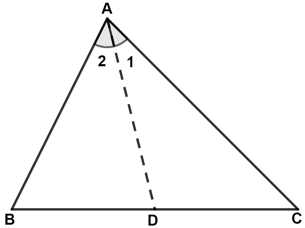 In triangle ABC, side AC is greater than side AB. If the internal bisector of angle A meets the opposite side at point D, prove that : ∠ADC is greater than ∠ADB. Inequalities, Concise Mathematics Solutions ICSE Class 9.