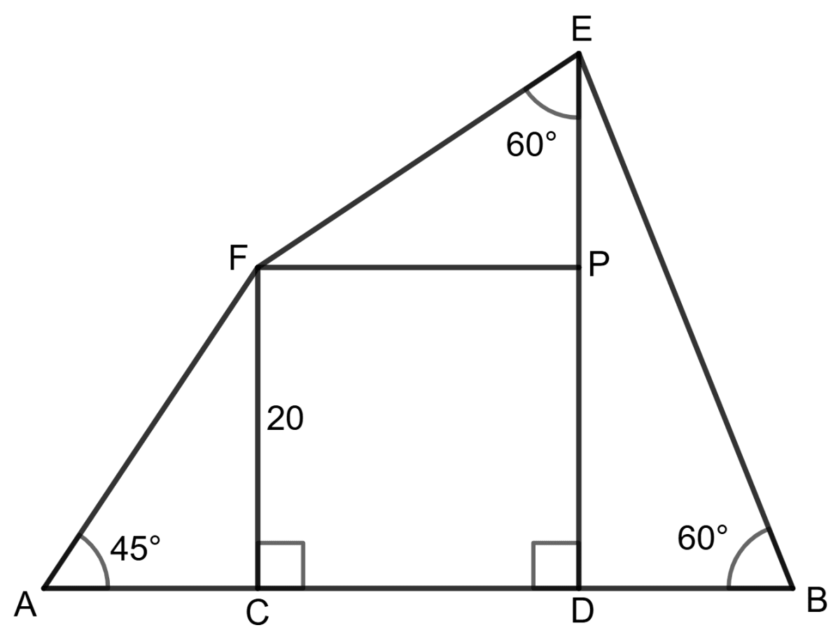 Find AB. Solution of Right Triangles, Concise Mathematics Solutions ICSE Class 9.