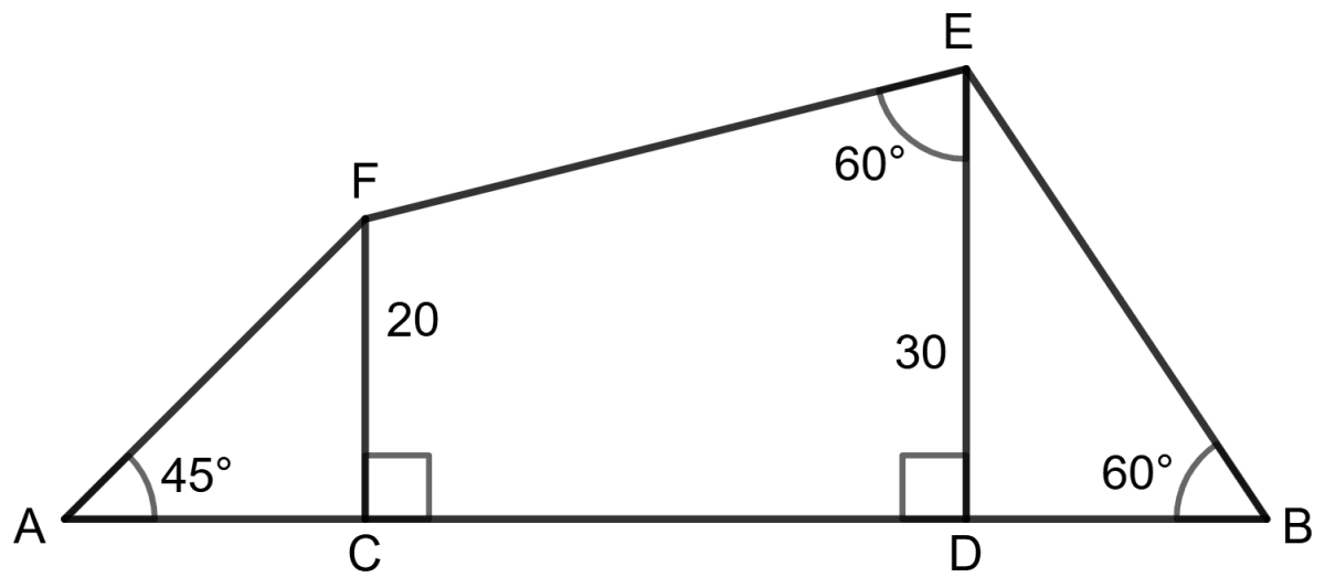 Find AB. Solution of Right Triangles, Concise Mathematics Solutions ICSE Class 9.