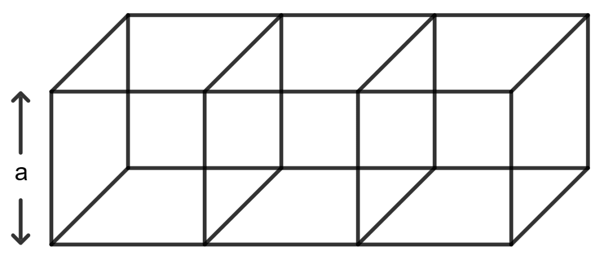 Three equal cubes are placed adjacently in a row. Find the ratio of the total surface area of the resulting cuboid to that of the sum of the total surface areas of the three cubes. Solids, Concise Mathematics Solutions ICSE Class 9.